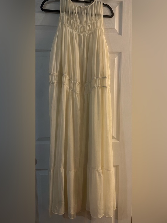 a new day Dresses & Skirts - a new day Cream Tiered Maxi Dress